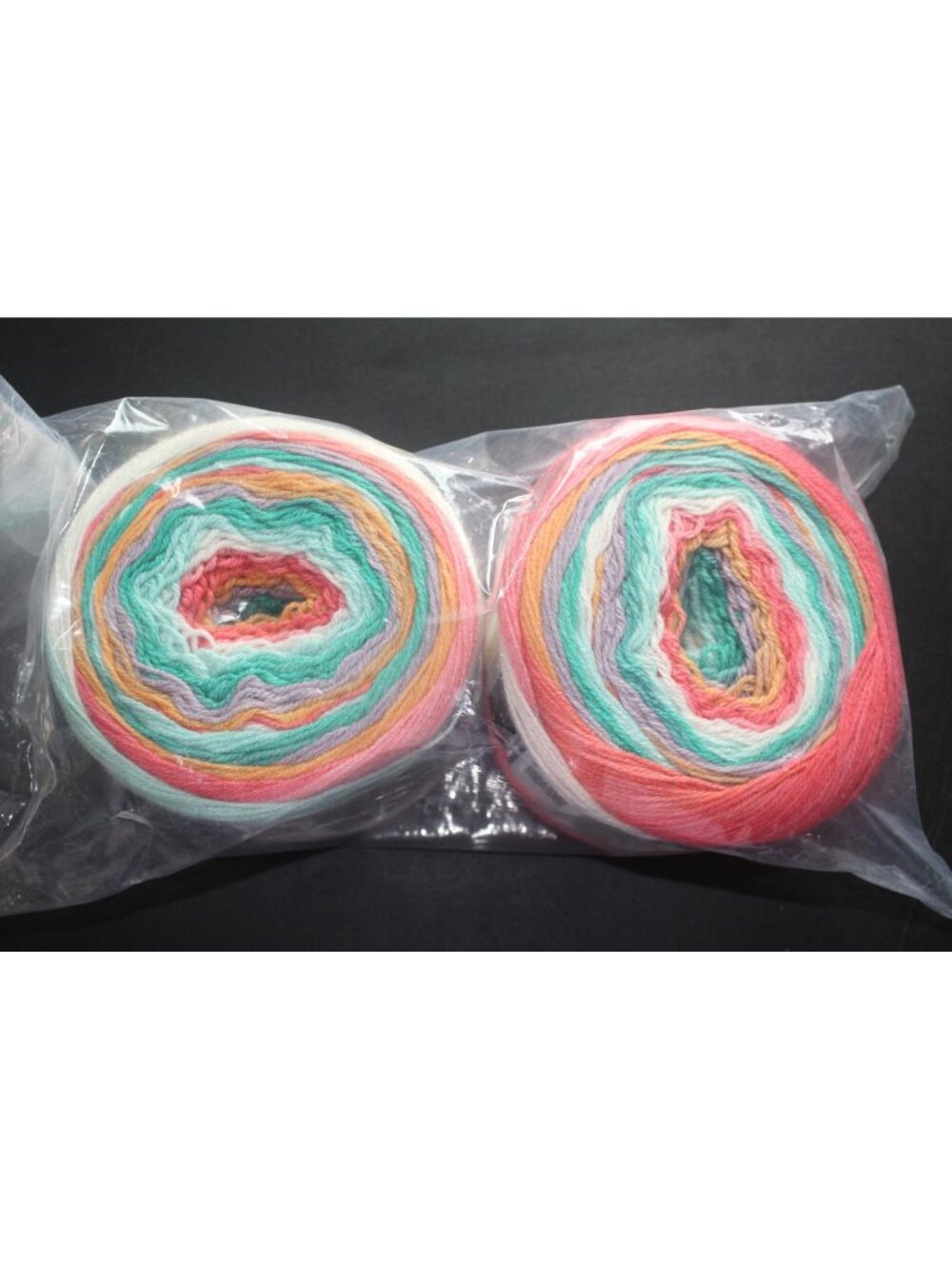 2 New Caron Skinny Cakes Color  Spumoni 100% Acrylic Yarn 795 Yards Each 3 Weigh
